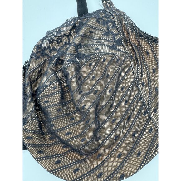 Chantelle 32810 Rive Gauche Full Coverage Unlined Bra Black Women's 44H - Picture 4 of 9